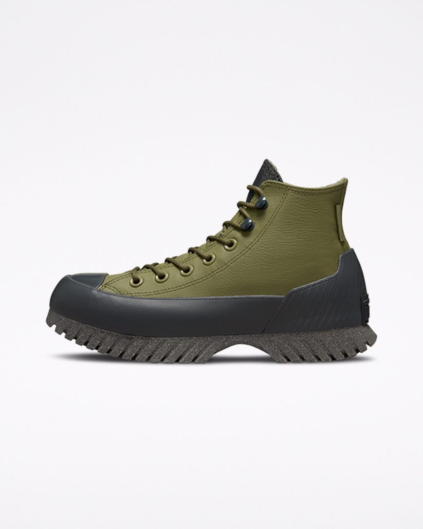 Botas Converse Chuck Taylor All Star Lugged 2.0 Counter Climate Cano Alto Masculino Verde Oliva Cinzentas Pretas | PT Y03987T